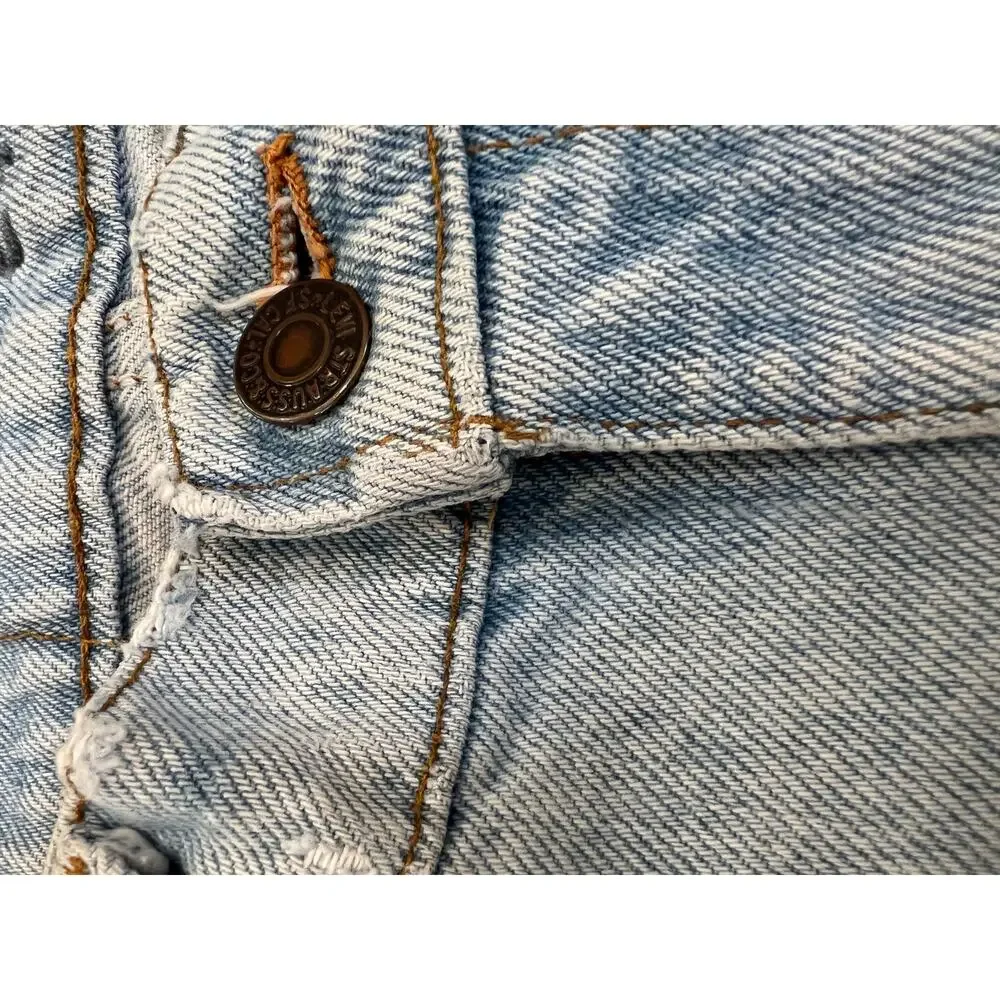 Men's Vintage 1980s 585 Levi's Light Blue 100% Cotton Made in USA 32X34 JL